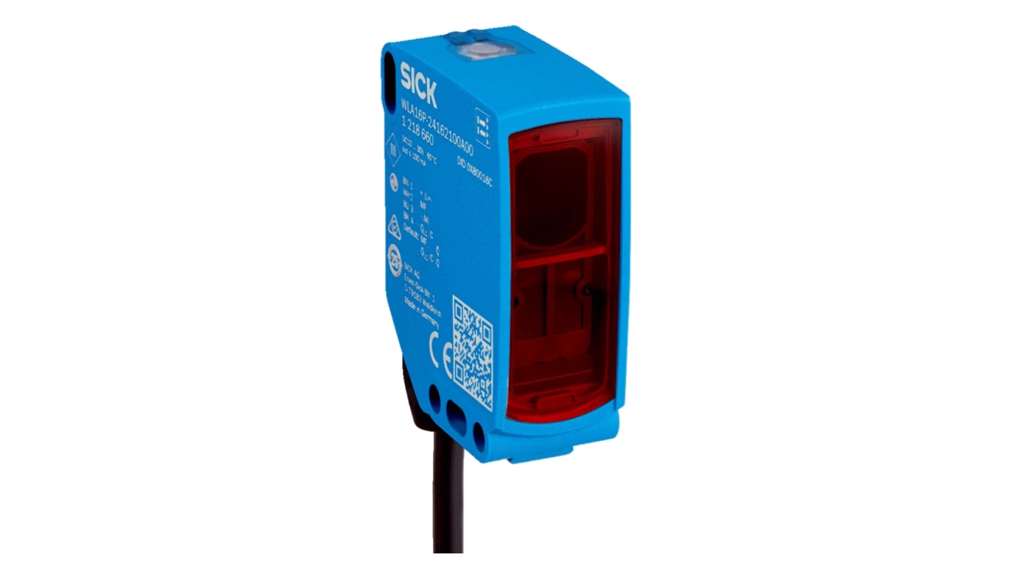Rs-Online Sensore fotoelettrico Rettangolare SICK Retroriflessione polarizzata rilevamento 10 m uscita NPN PNP PUSH/PULL