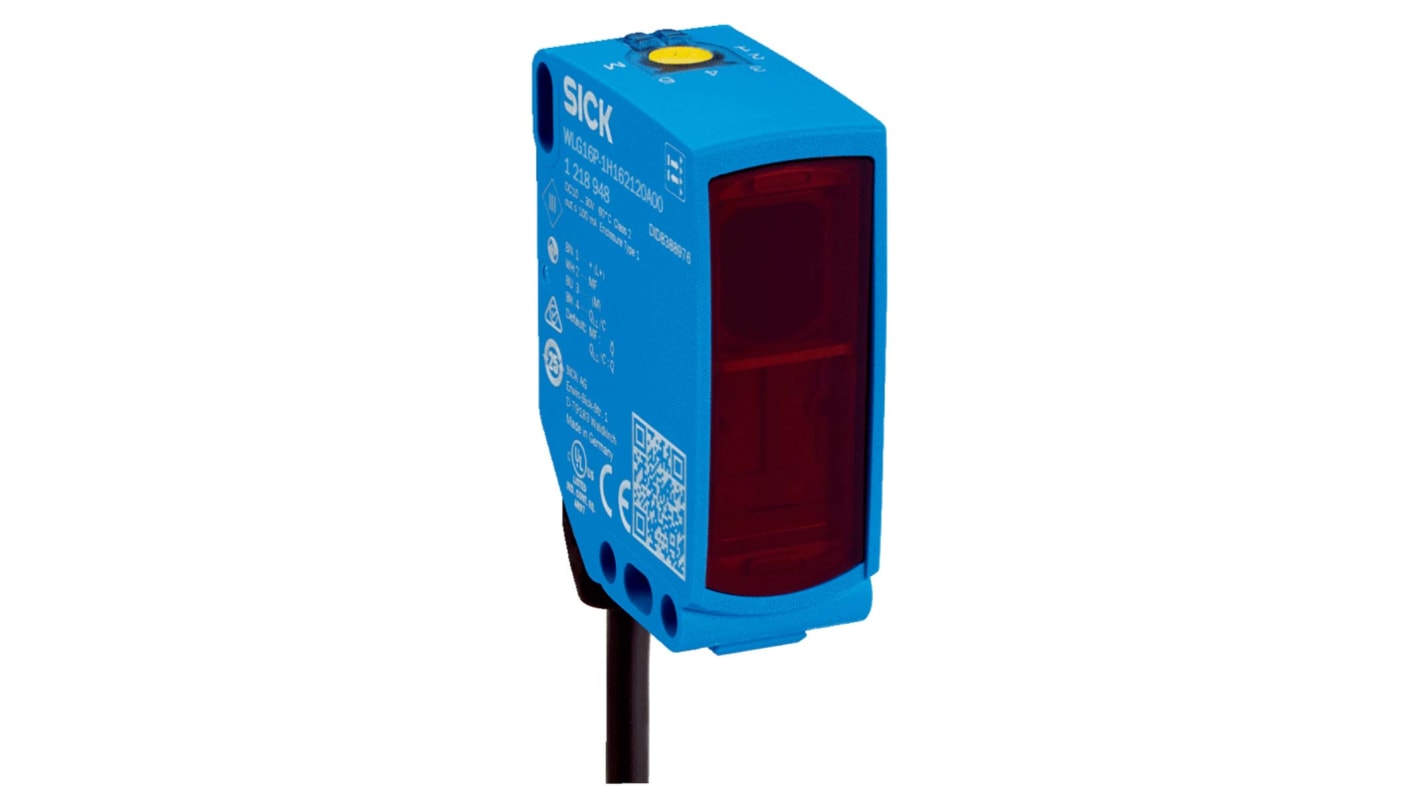 Rs-Online Sensore fotoelettrico Rettangolare SICK Retroriflessione polarizzata rilevamento 5 m uscita NPN PNP PUSH/PULL