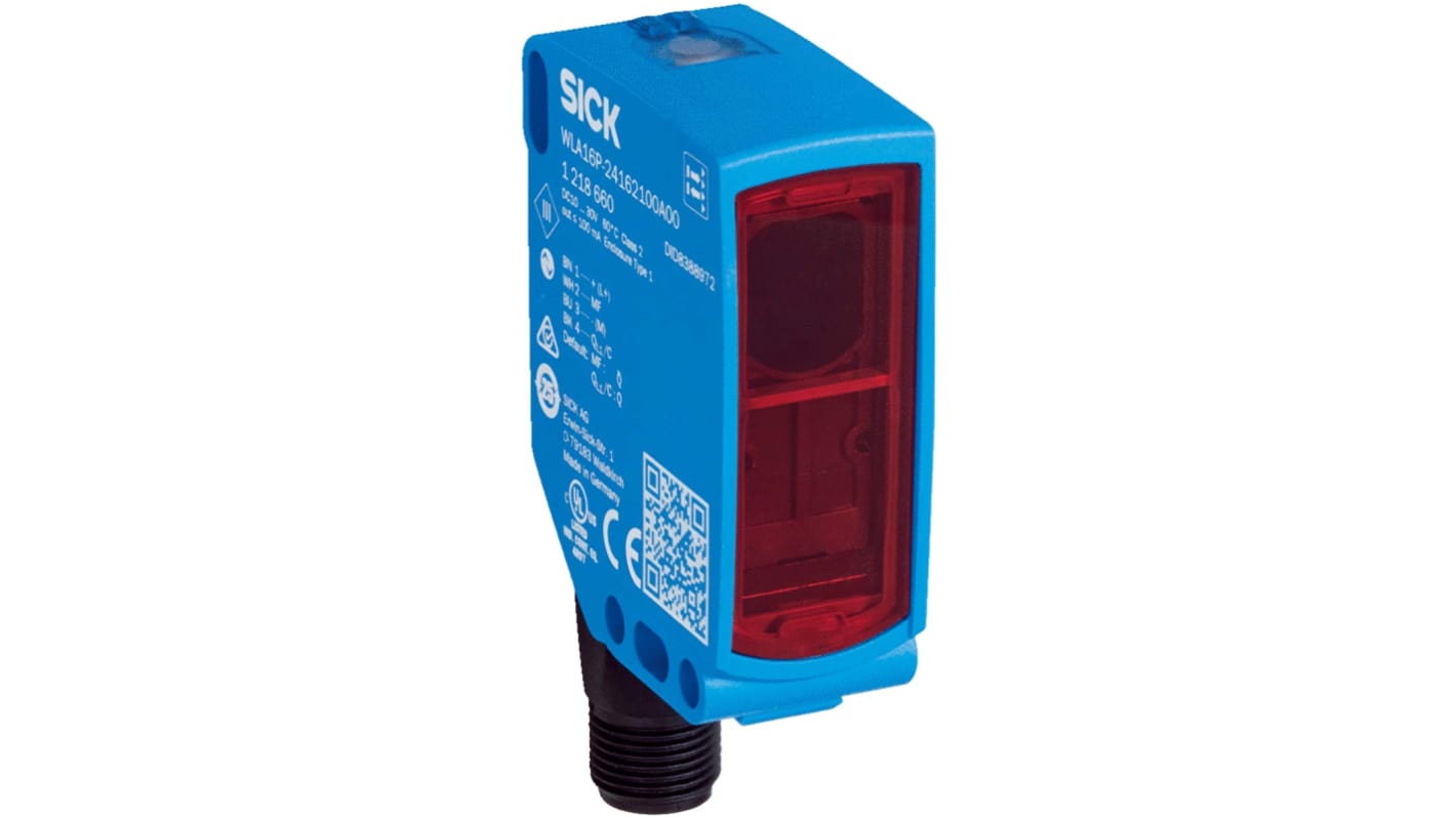 Rs-Online Sensore fotoelettrico Rettangolare SICK Retroriflessione polarizzata rilevamento 10 m uscita NPN PNP PUSH/PULL