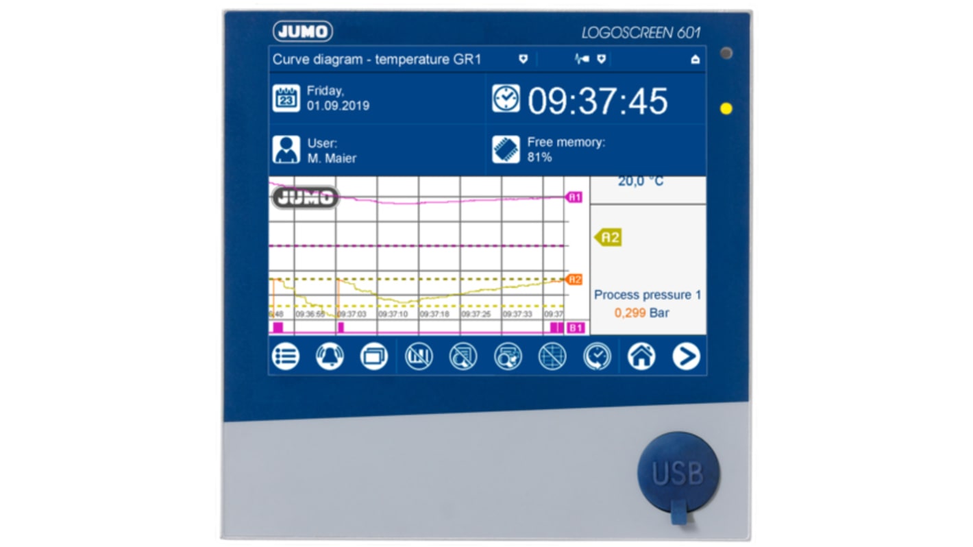 Accesorio para registrador de gráficos Jumo 645110 para usar con JUMO LOGOSCREEN 600