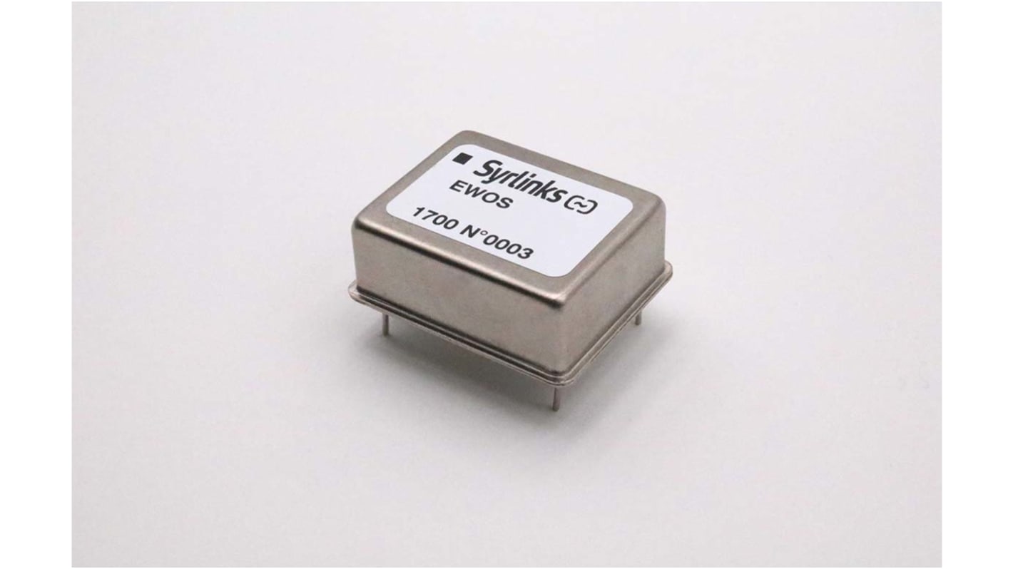 SYRLINKS OCXO恒温晶振, ±10ppb, 10MHz 正弦输出, -30°C→+70°C, 15pF, europack 高