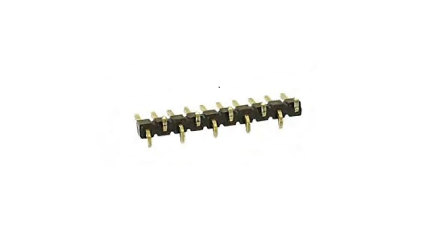 Amphenol FCI EconoStik Series Vertical Surface Mount Pin Header, 2 Contact(s), 2.54mm Pitch, 1 Row(s), Unshrouded