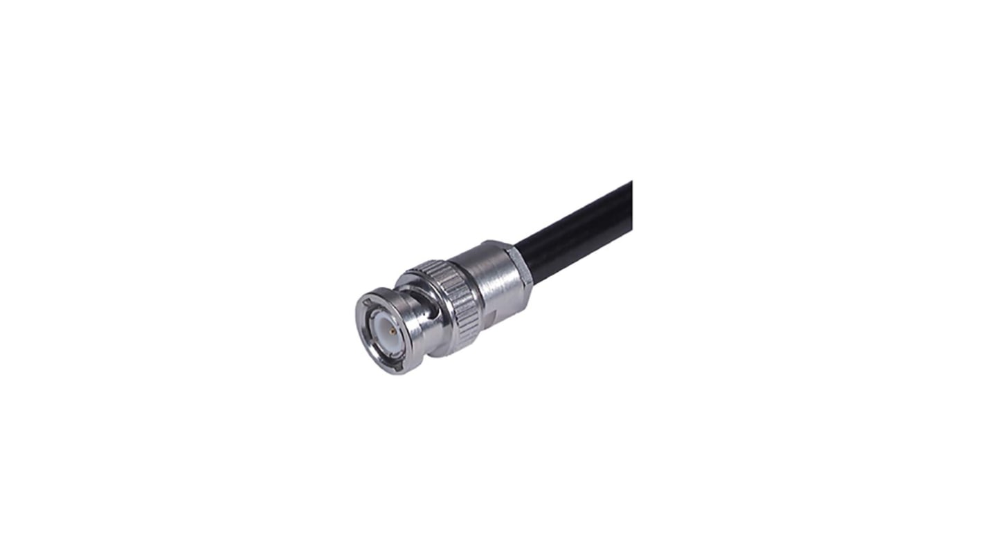 Huber+Suhner 11_BNC-75-4-3/133_NE Series, Plug Cable Mount BNC Connector, 75Ω, Clamp Termination, Straight Body