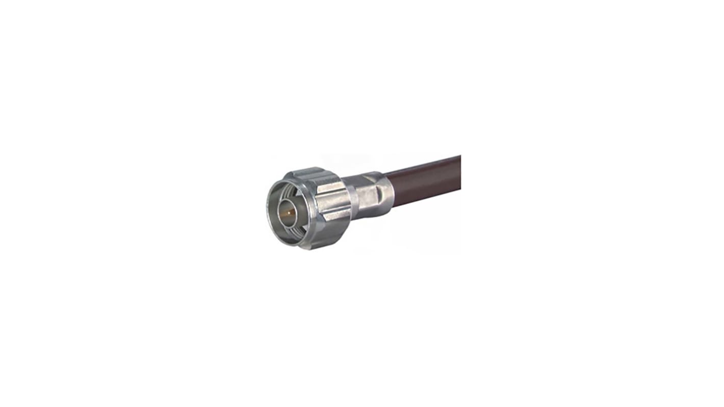 Conector coaxial Huber+Suhner 11_N-50-7-49/133_NE, Macho, Recto, Impedancia 50Ω, Montaje de Cable, Terminación de