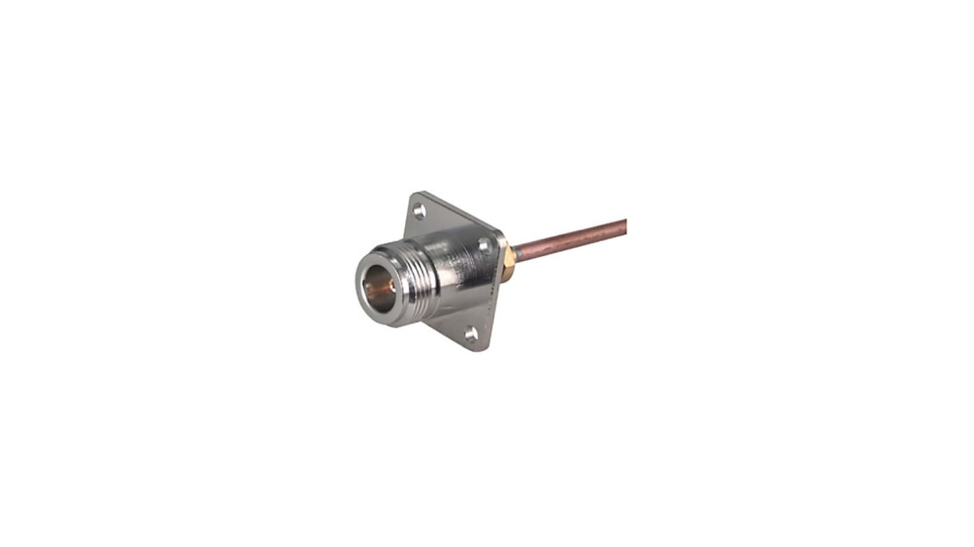 Huber+Suhner 25_N-50-2-14/133_NE Series, Jack Flange Mount N Connector, 50Ω, Straight Body