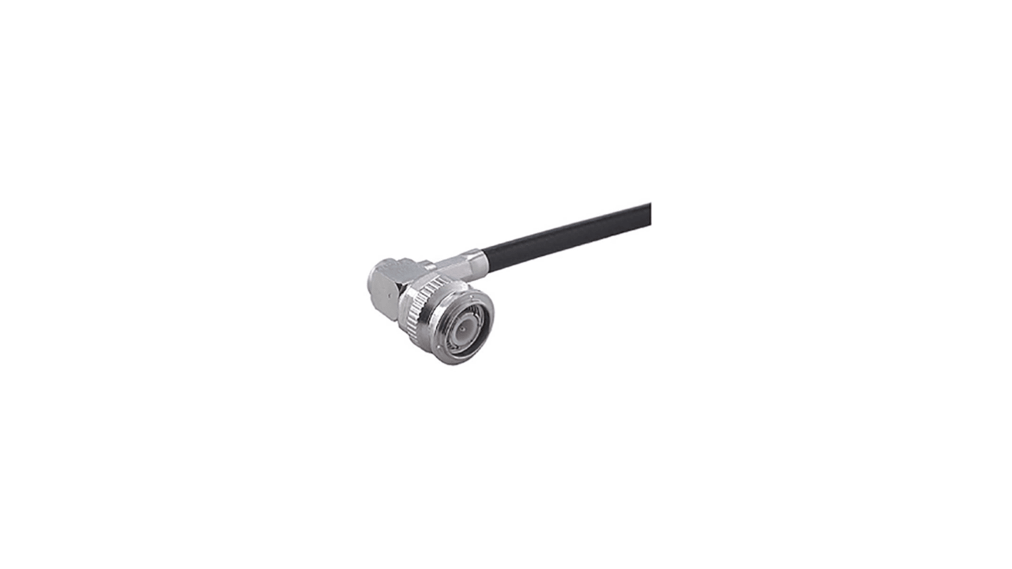 Huber+Suhner 16_TNC-50-3-111/133_NE Series, Plug Cable Mount TNC Connector, 50Ω, Crimp Termination, Right Angle Body