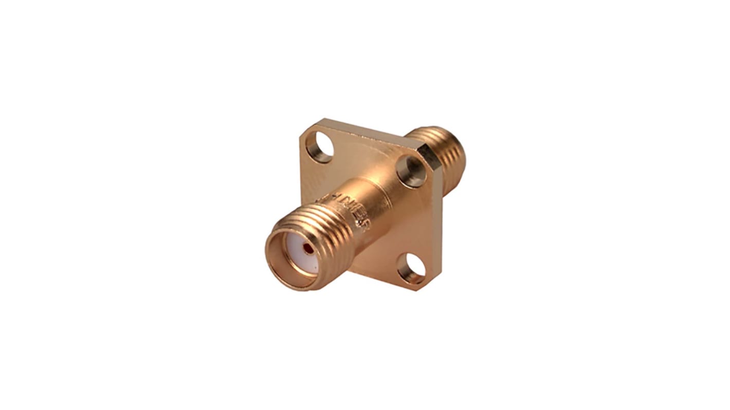 Adaptador coaxial Huber+Suhner 37_SMA-50-0-1/111_NE 50Ω, Hembra Recto a Hembra, 18GHz