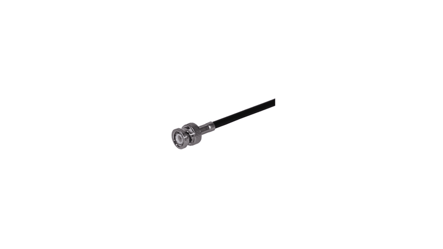 Huber+Suhner 11_BNC-50-3-86/133_NE Series, Plug Cable Mount BNC Connector, 50Ω, Crimp Termination, Straight Body
