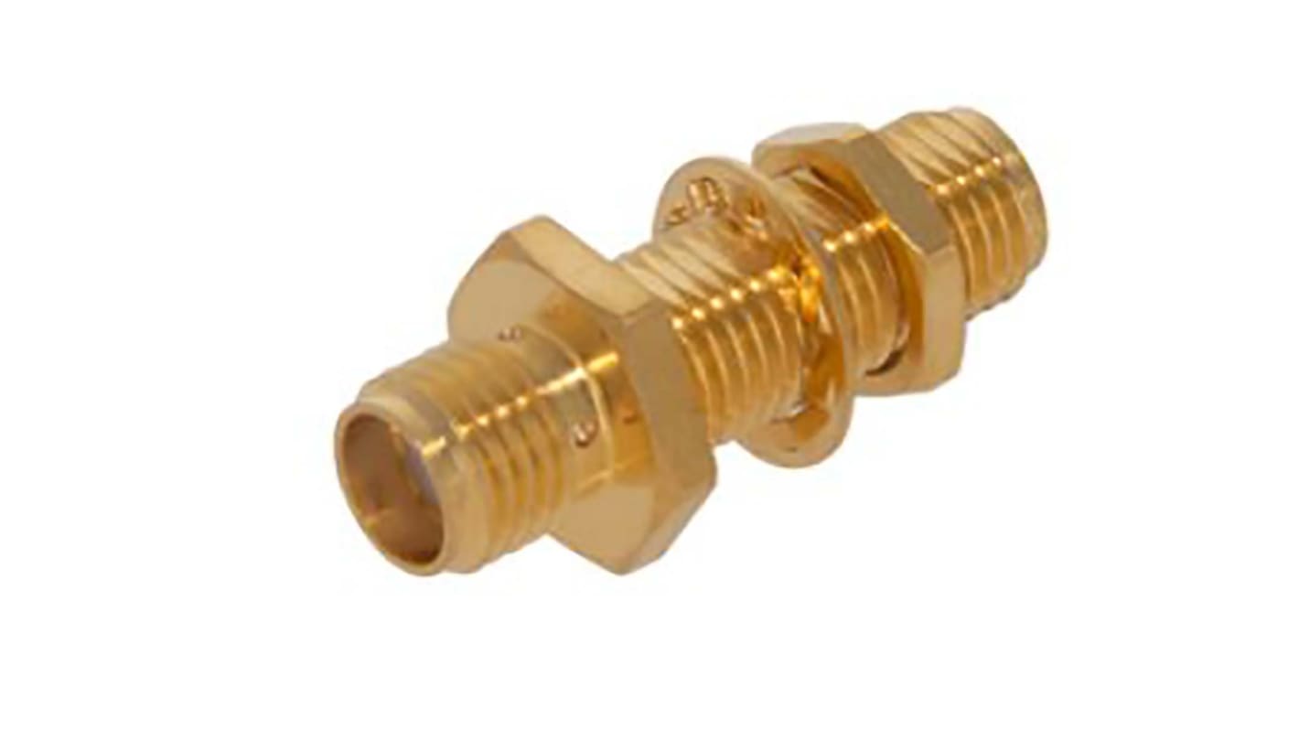 Adaptador coaxial Huber+Suhner 34_SMA-50-0-1/111_UE 50Ω, Hembra Recto SMA a Hembra SMA, 18GHz