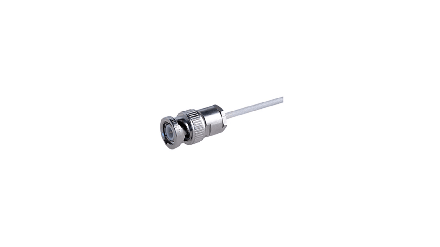 Huber+Suhner 11_BNC-50-3-5/133_NE Series, Plug Cable Mount BNC Connector, 50Ω, Clamp Termination, Straight Body