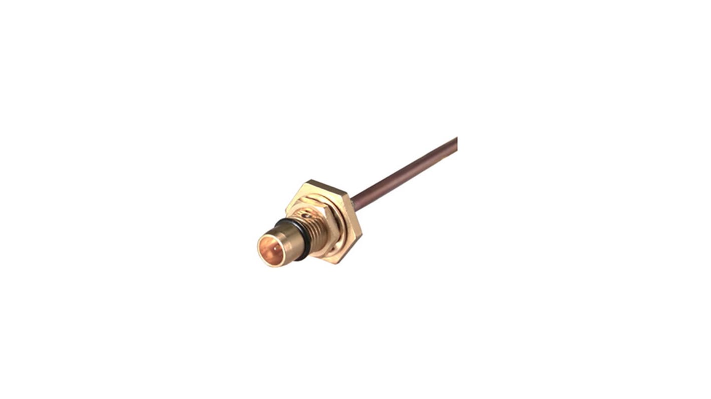 Connettore coassiale Ad angolo diritto Huber+Suhner, Maschio, 50Ω, Montaggio su cavo