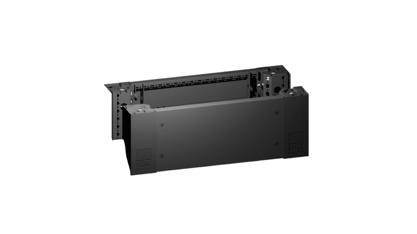 Rittal Black Sheet Steel Rack Panel, 40HP, 200mm
