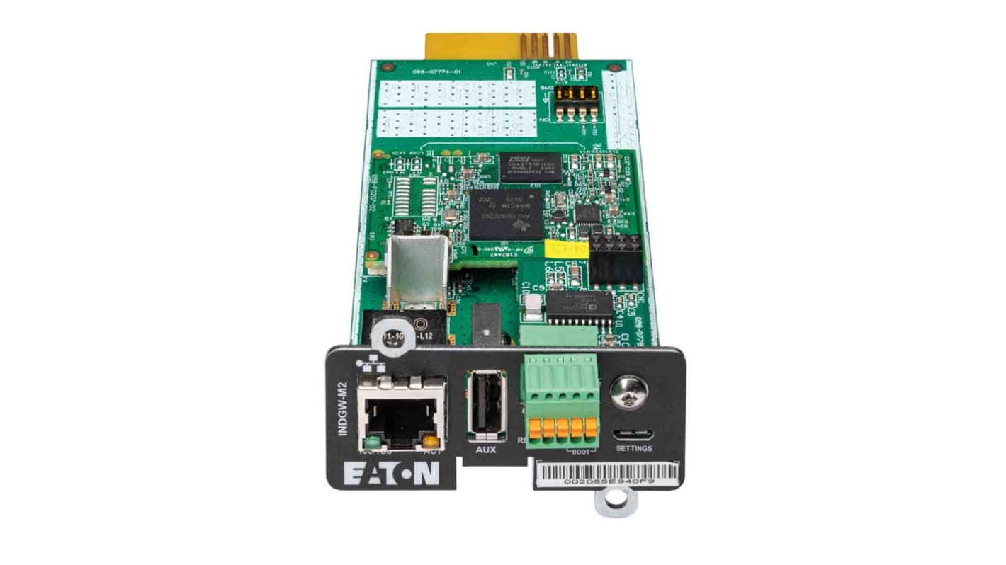 Tarjeta de administración de red de UPS Eaton INDGW-M2 Industrial Gateway Card (Modbus TCP/RTU) para usar con SAI MGE