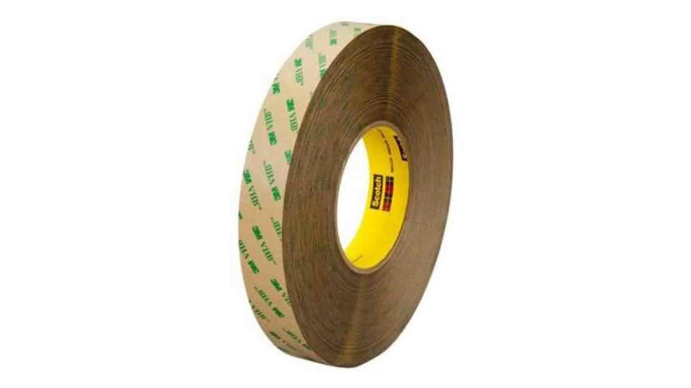 3M 9473 Clear Transfer Tape, 0.106mm Thick, Aluminium Foil Backing, 25mm x 55m
