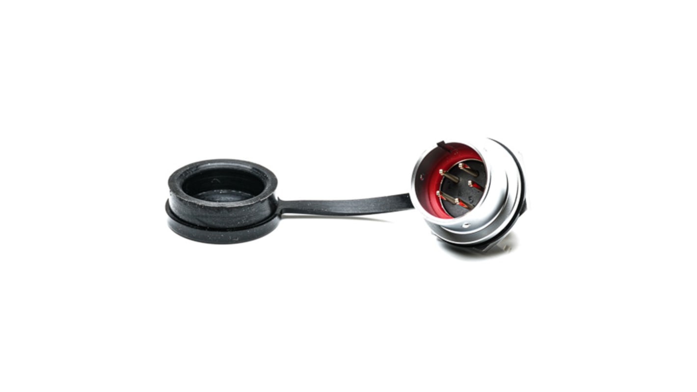 Conector circular RS PRO hembra de 5 vías macho, Montaje frontal, IP67