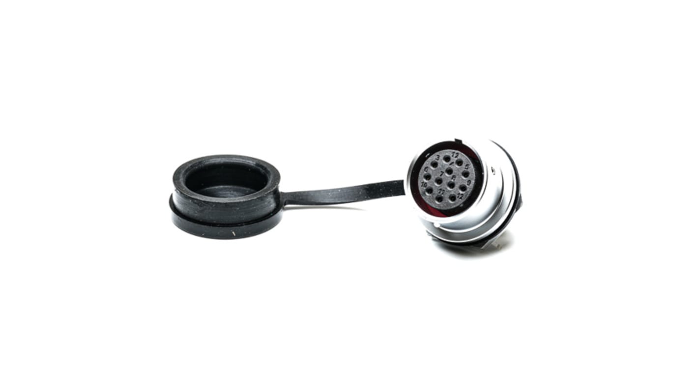 Conector circular RS PRO hembra de 12 vías hembra, Montaje frontal, IP67