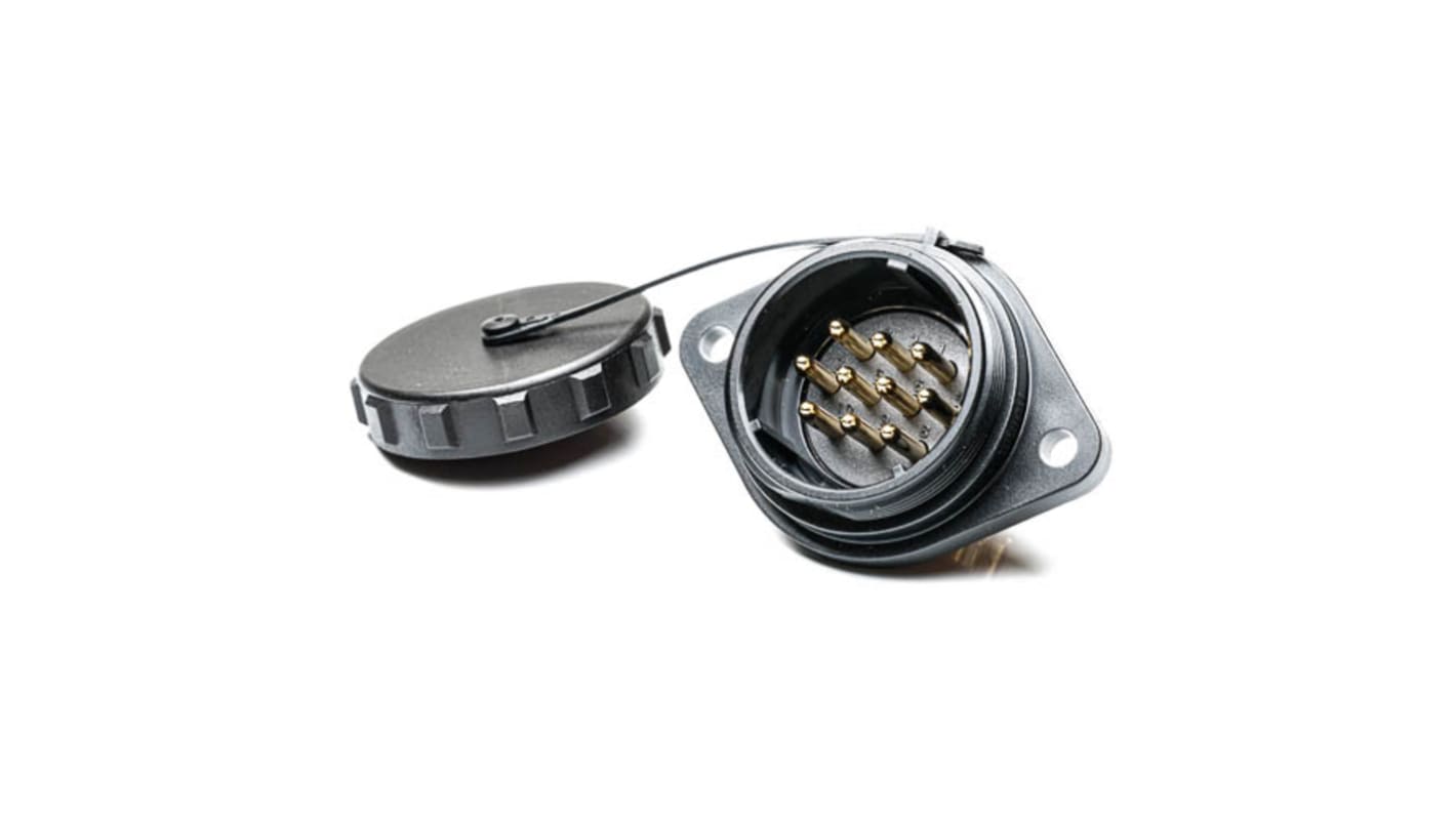 RS PRO Circular Connector, 10 Contacts, Flange Mount, Socket, Male, IP68