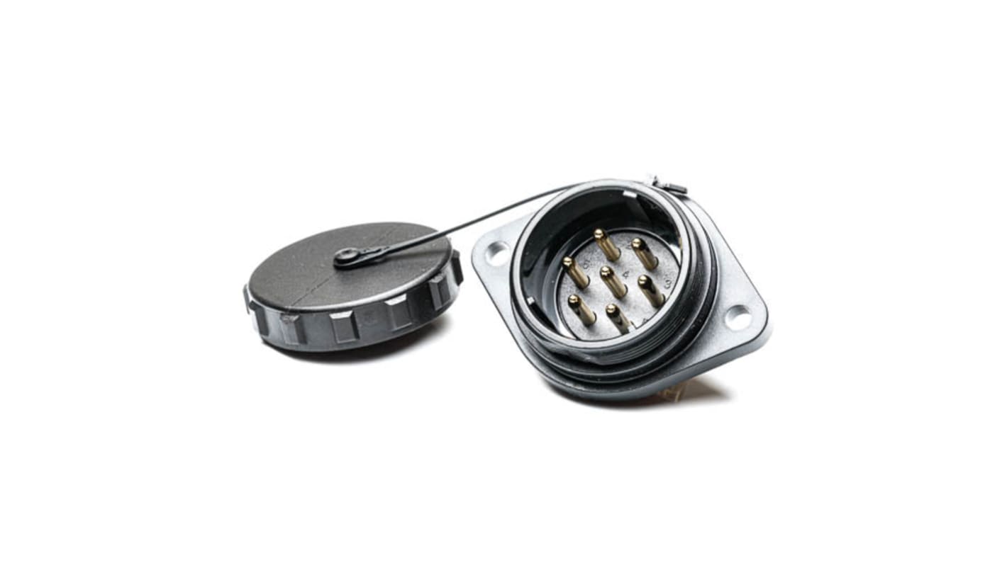 RS PRO Circular Connector, 7 Contacts, Flange Mount, Socket, Male, IP68