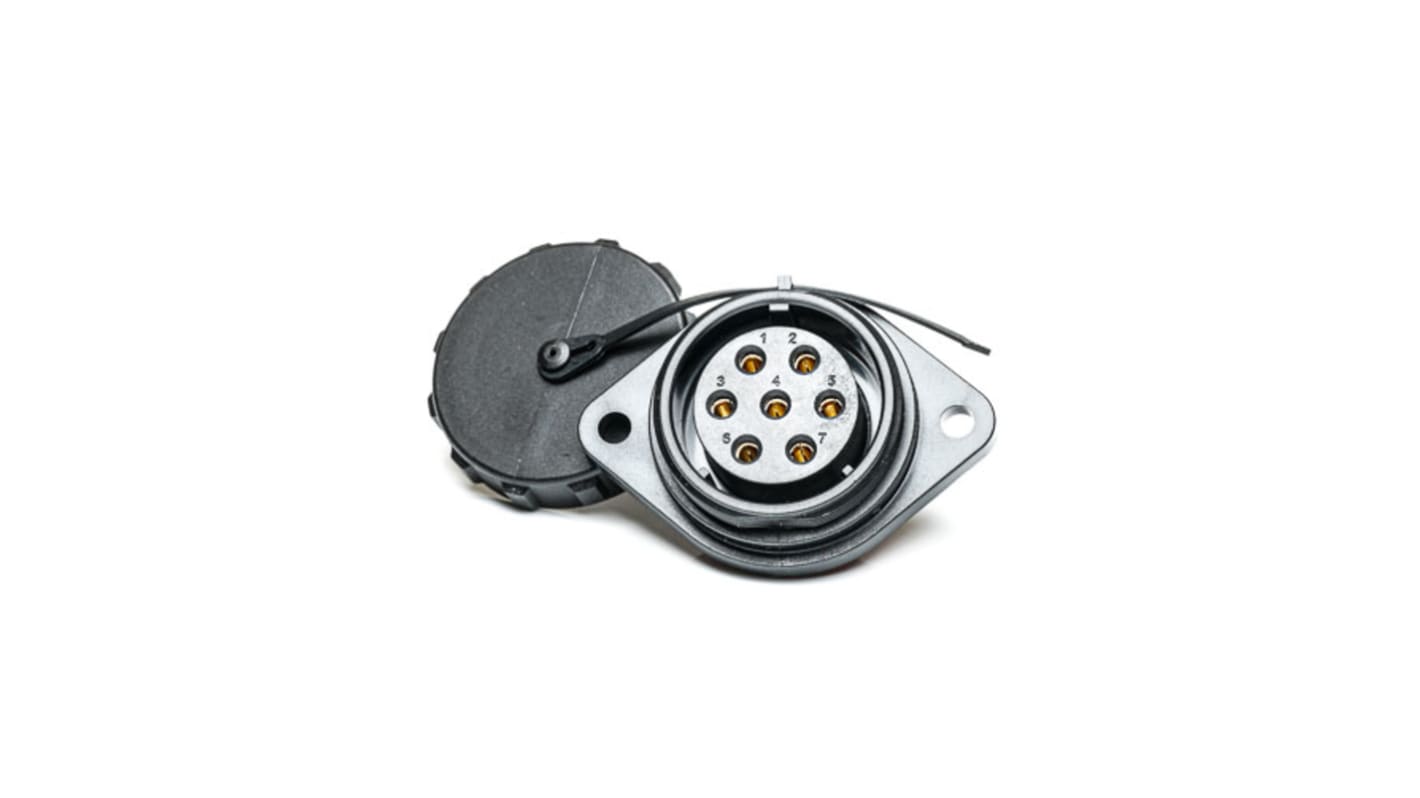RS PRO Circular Connector, 7 Contacts, Flange Mount, Socket, Female, IP68