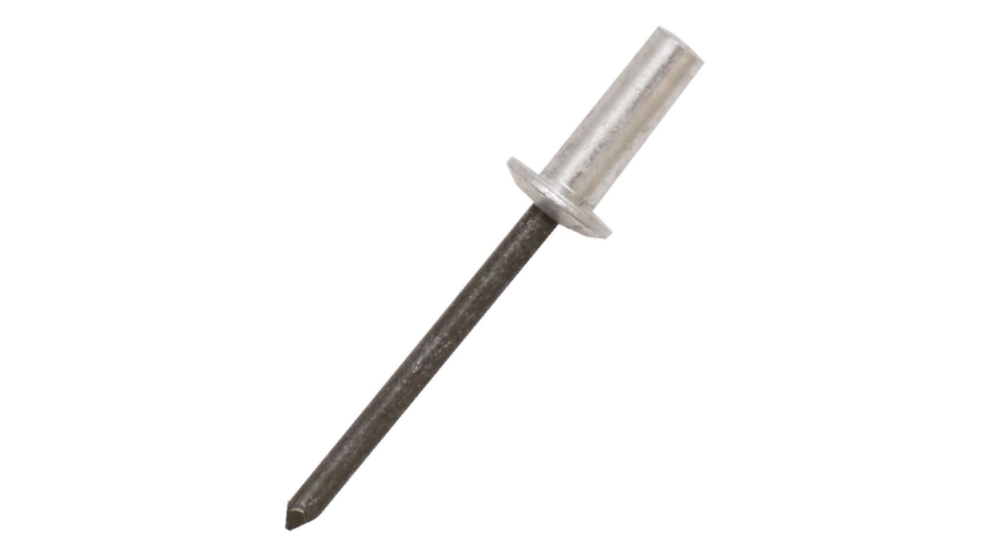 Remache ciego RS PRO de aluminio, Ø 3.2mm x 9.5mm, para espesor de 3.5mm → 5mm