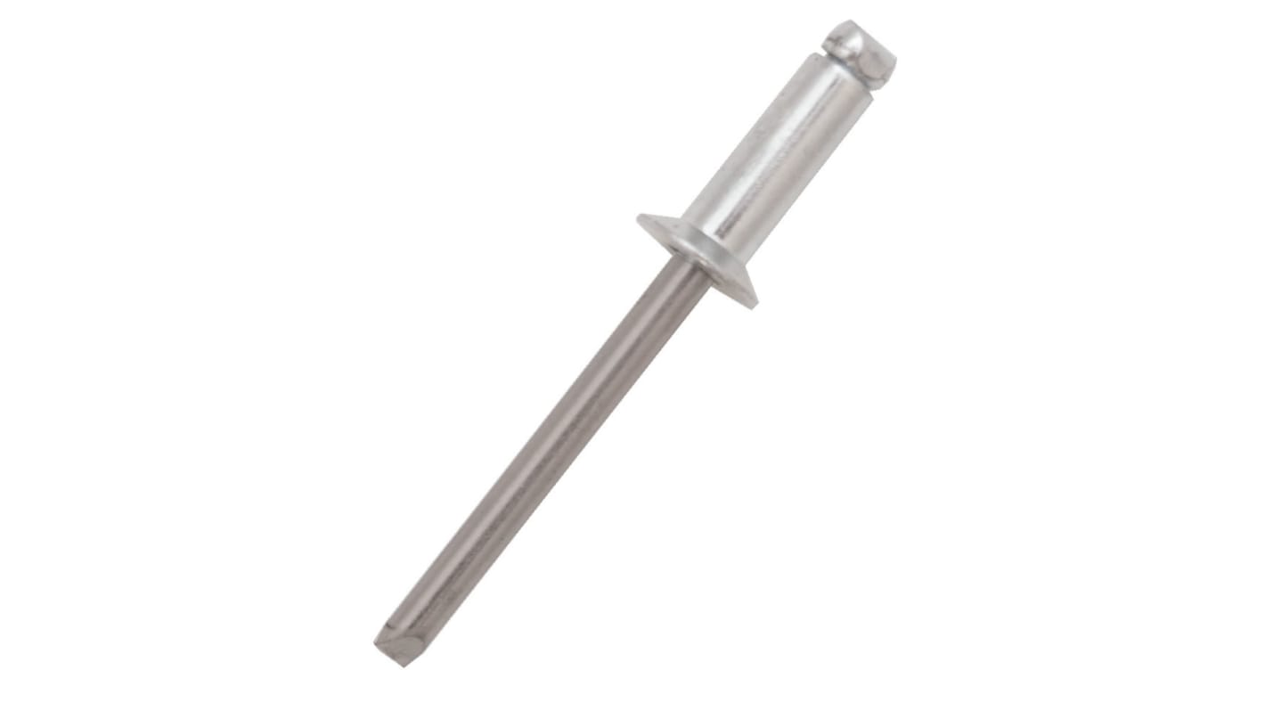 Nýt, délka nýtu: 6mm, Šedá, Prostý Slepý, průměr nýtu: 4.8mm