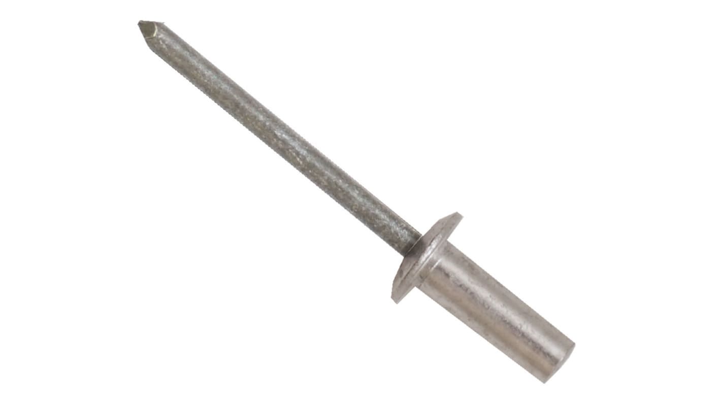 Nýt, délka nýtu: 9.5mm, Šedá, Prostý Slepý, průměr nýtu: 3.2mm