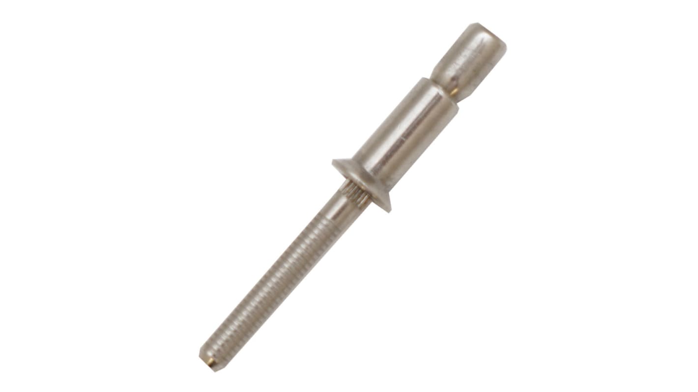 Nýt, délka nýtu: 13mm, Šedá, Prostý Nerezová ocel Slepý, průměr nýtu: 4.8mm