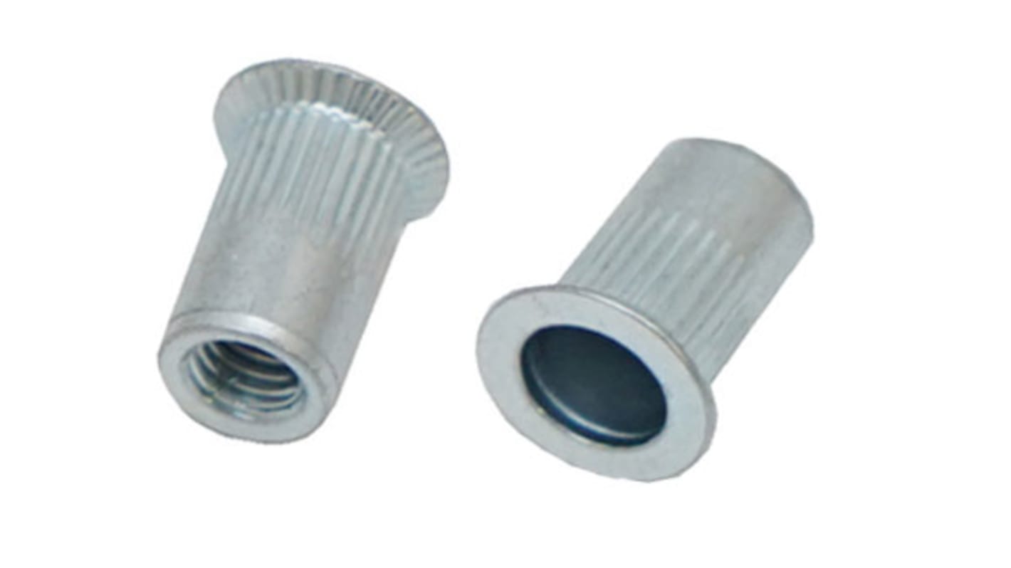 RS PRO Plain, M4 Threaded Insert diameter 6mm