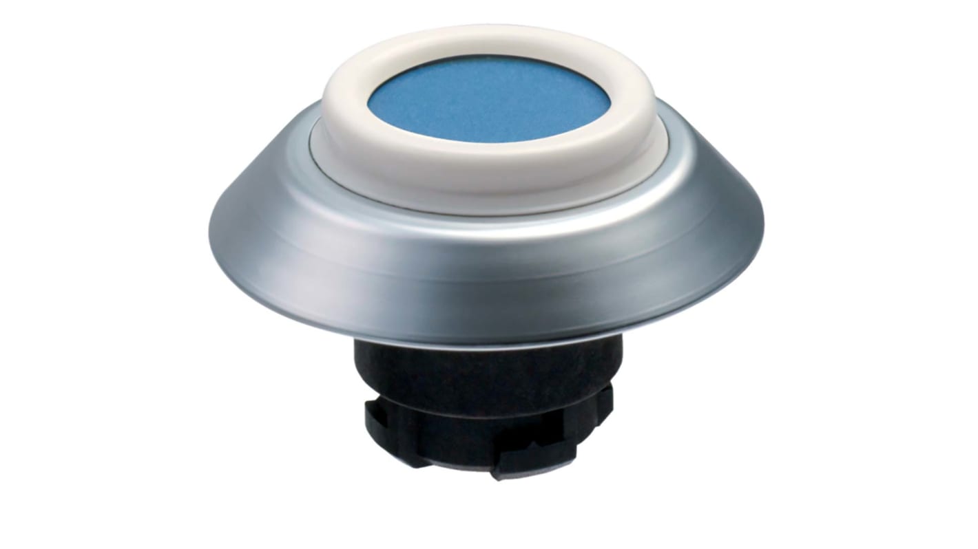 Schmersal NDTBL Series Blue Illuminated Momentary Push Button, 22.3mm Cutout, IP67, IP69K