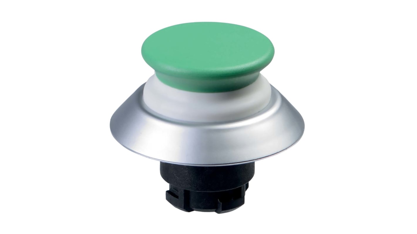 Schmersal NDTP30SW Series Green Illuminated Momentary Push Button, 22.3mm Cutout, IP67, IP69K