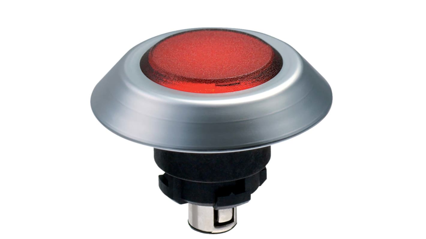 Schmersal NMLRT Series Red Illuminated Momentary Push Button, 22.3mm Cutout, IP67, IP69K