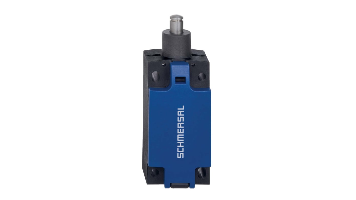 Schmersal Plunger Limit Switch, 2NC/1NO, IP66, IP67, DPST, Thermoplastic Housing, 240V ac Max, 3A Max