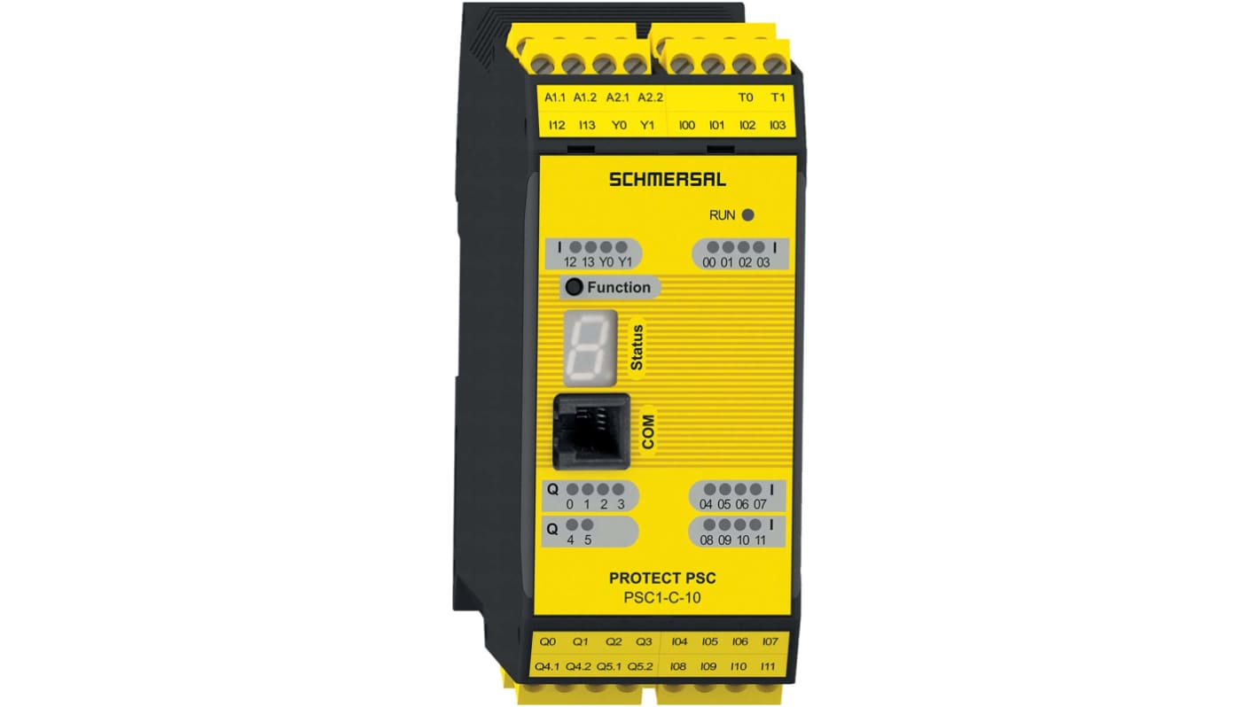 Schmersal PSC1 PSC1 Series Safety Controller, 14 Safety Inputs, 4 Safety Outputs, 28.8 V