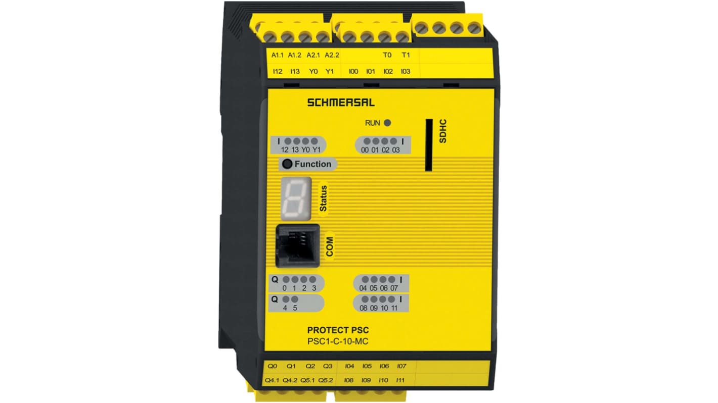 Schmersal PSC1 PSC1 Series Safety Controller, 14 Safety Inputs, 4 Safety Outputs, 28.8 V