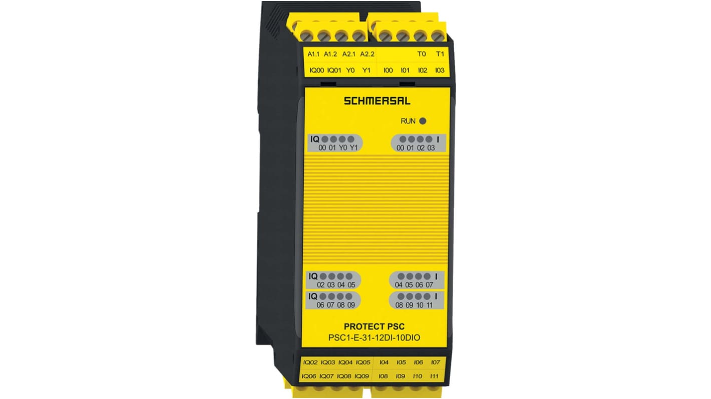 Schmersal PSC1 PSC1 Series Safety Controller, 10 Safety Inputs, 10 Safety Outputs, 28.8 V