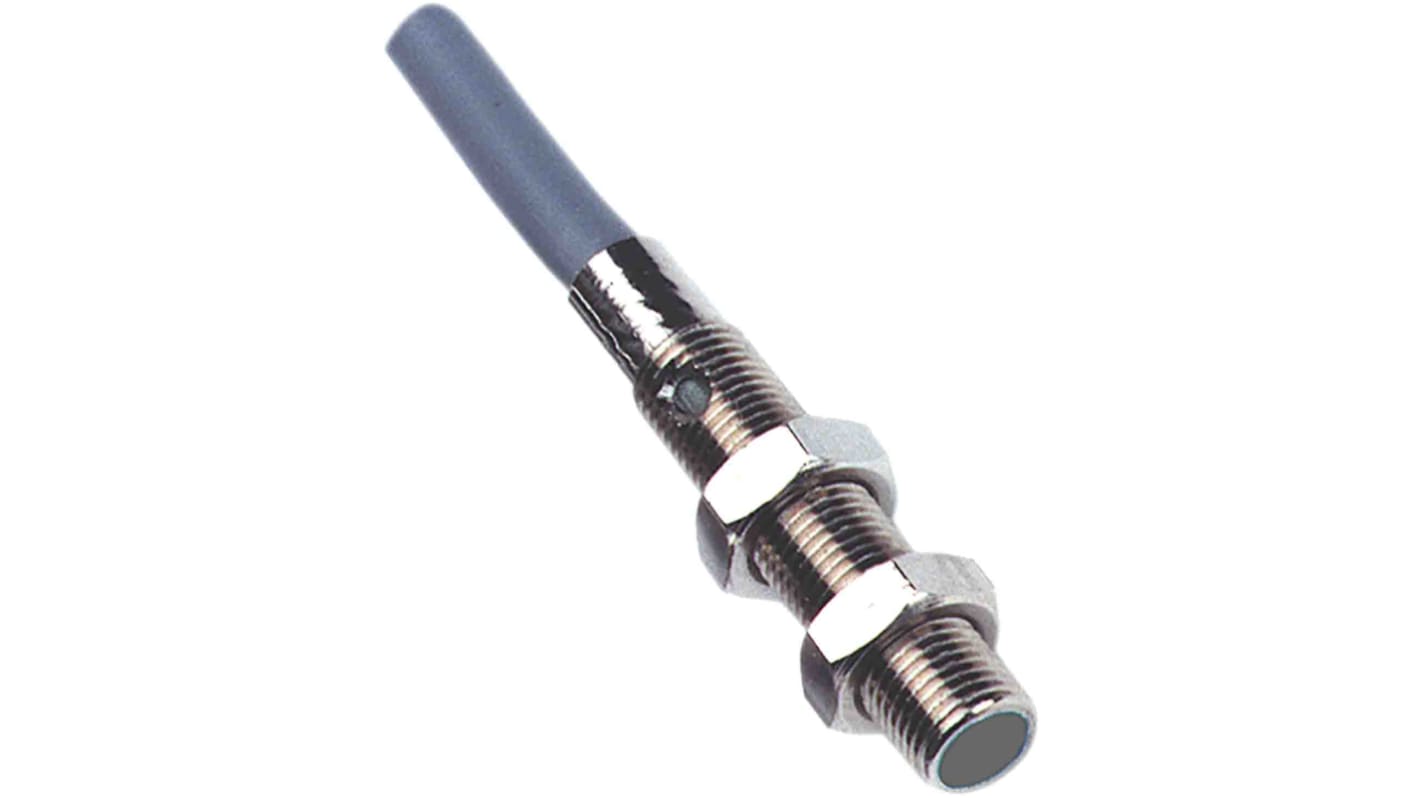 RS PRO Inductive Threaded Barrel Proximity Sensor, M5, 0.8 mm Detection, PNP NO, 10 → 30 V dc