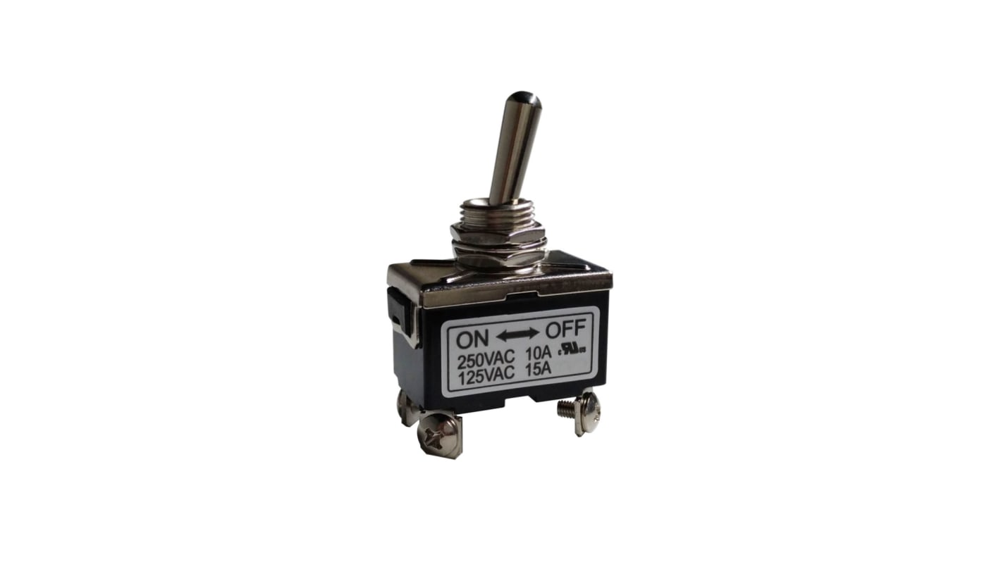 RS PRO Tafelmontage Kippschalter 1 Wechsler Ein-Aus 10 A, IP 40, Schraub