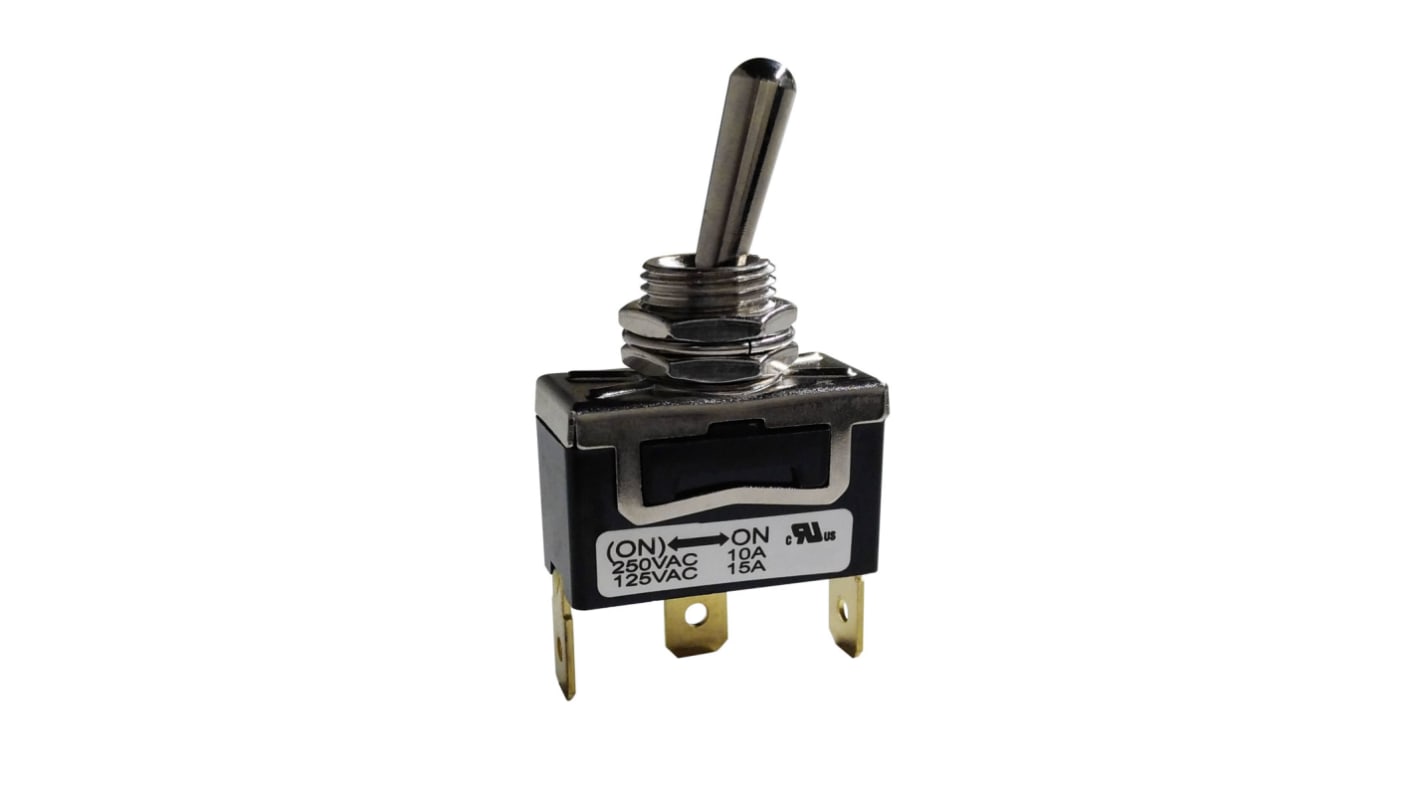 Interruptor de palanca SPDT IP40, Funcionamiento (On)-On, No