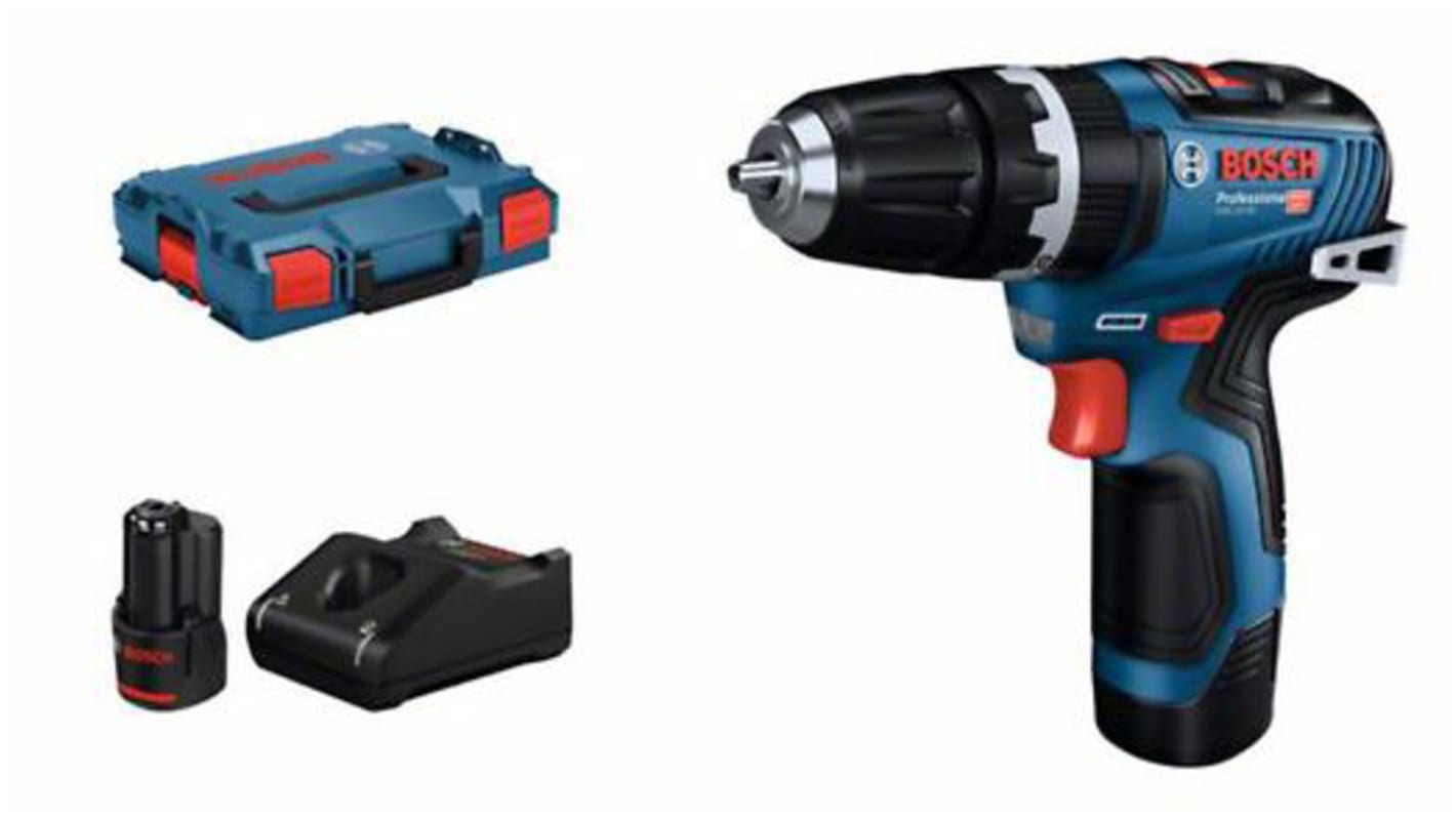 Bosch GSB Autolock 12V Cordless Drill Driver Li-Ion, Type G - British 3-Pin