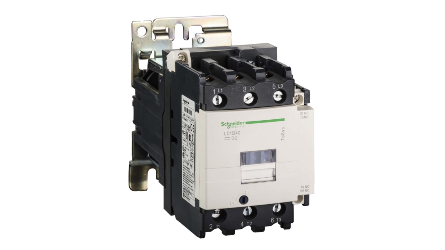 Stycznik 72 V DC Schneider Electric styki: 3 37 kW 65 A 3NO LC1D656SWS207