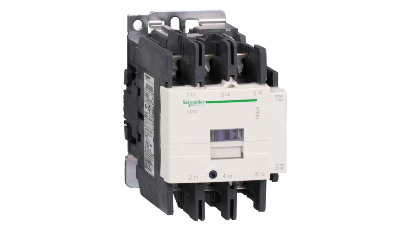 Schneider Electric TeSys D Contactor, 72 V dc Coil, 3-Pole, 95 A, 45 kW, 3NO