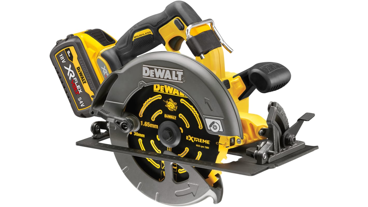 DeWALT XR FLEXVOLT DCS578X2-GB 190mm Cordless Hand-Held Circular Saw, 54V, Type G - British 3-Pin