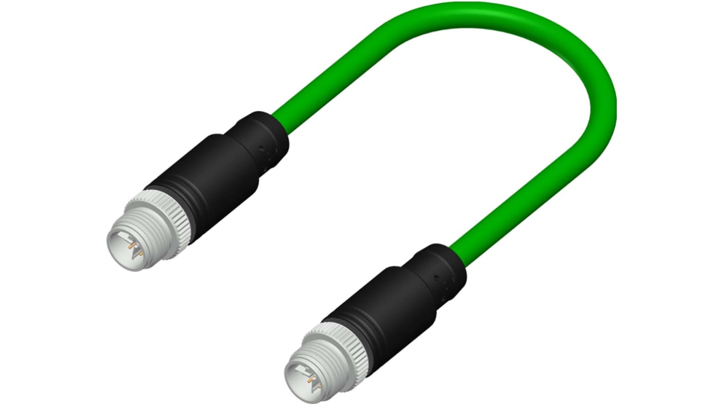 RS PRO konfektioniertes Sensorkabel 8-adrig, Stecker gerade / M12 Stecker gerade, Länge 5m