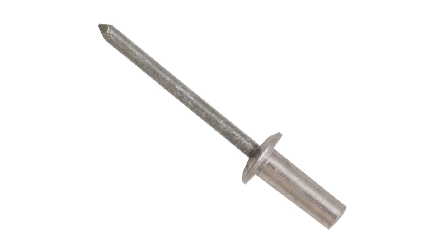 Nýt, délka nýtu: 9.5mm, Šedá, Prostý Slepý, průměr nýtu: 4.8mm