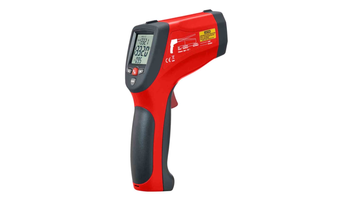 RS PRO RS-8868 Infrared Thermometer, -50°C Min, +1200°C Max, ±1 °C Accuracy, °C and °F Measurements