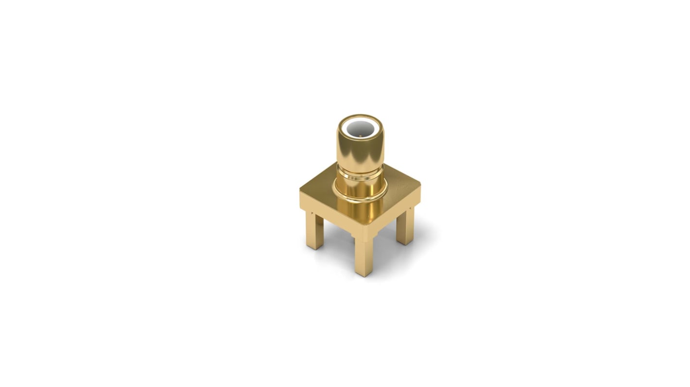 Wurth Elektronik WR-SMB Series, Jack Through Hole SMB Connector, Solder Termination, Straight Body