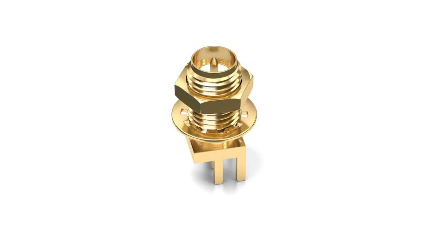 Wurth Elektronik WR-RPSMA Series, Jack Surface Mount SMA Connector, Solder Termination, Straight Body
