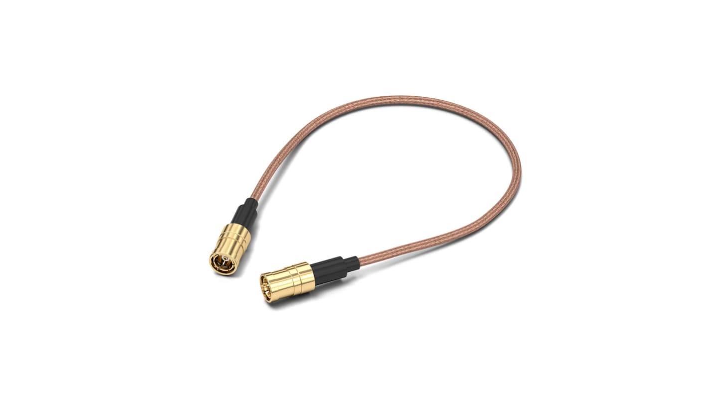 Wurth Elektronik WR-CXASY Series Male SMB to Male SMB, 152.4mm, RG178/U Coaxial, Terminated50 Ω