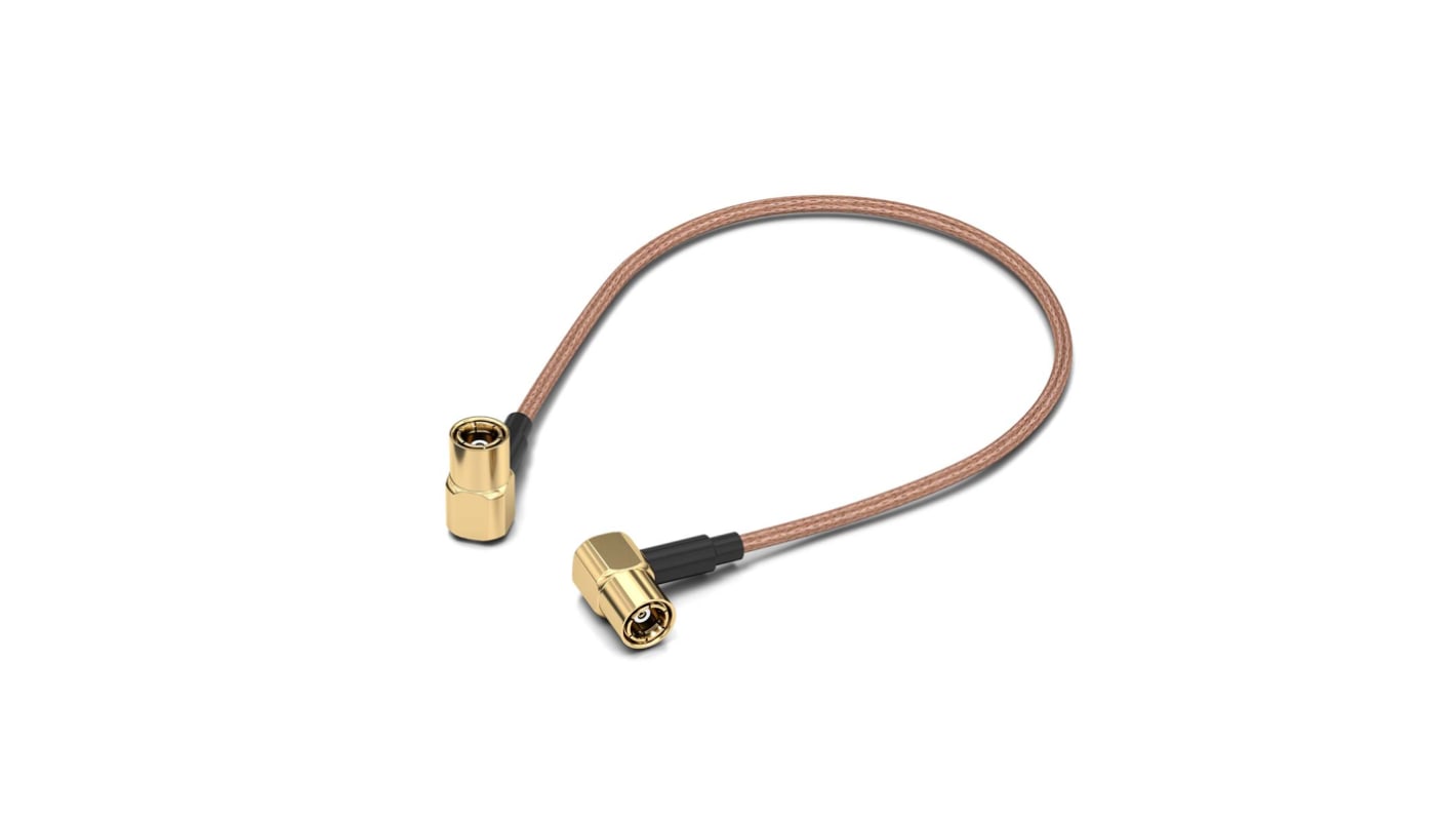 Wurth Elektronik WR-CXASY Series Male SMB to Male SMB, 152.4mm, RG178/U Coaxial, Terminated50 Ω