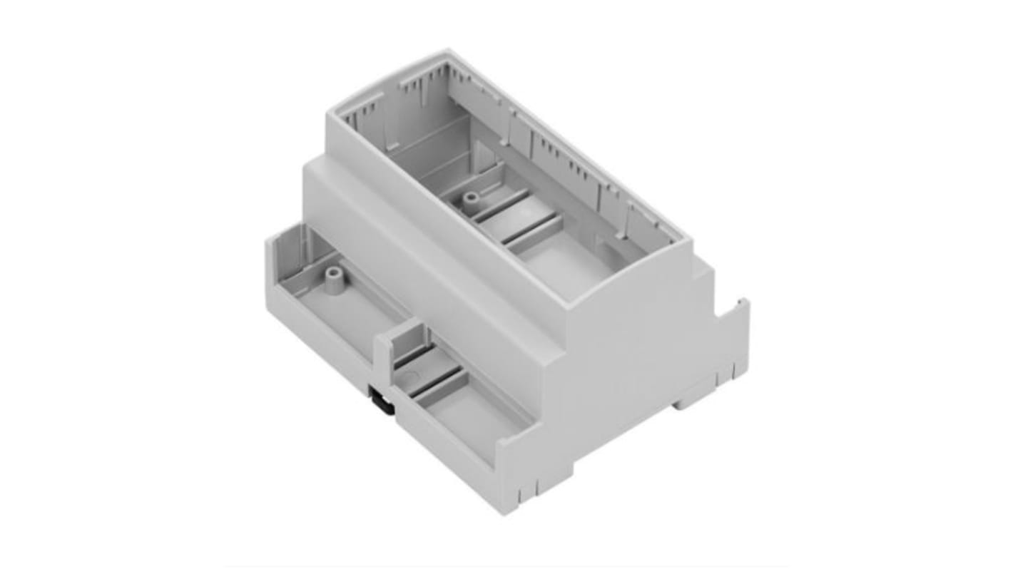 Caja para carril DIN RS PRO, de ABS de color Gris claro, 107 x 90 x 65.2mm